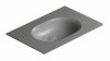Catalano SFERA umywalka ścienna 75x50cm z kompletem mocowań ciemny szary mat 0520760032